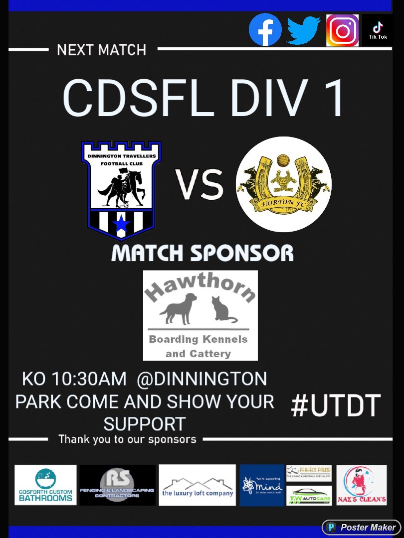 dinnyvillageFC_'s tweet photo. Tomorrow we take on @HortonfcThree who have had a fantastic season. Champions in waiting and well deserved, this will be the 4th time we faced them this season. All ways a friendly entertaining game. Both want the win and the 3 points. 

🏟️ NE13 7JP 

#UTDT #CDSFL https://t.co/9C8gK3Dqrq