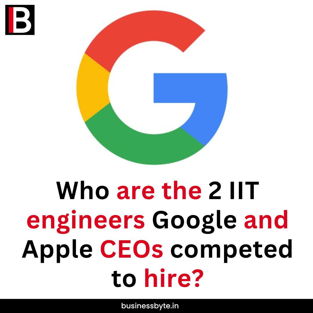 According to reports, the two tech giants were competing to hire and retain the engineers, who co-founded the machine learning startup Laser with another Google engineer, Steven Baker. 
#google #apple #ceo #engineer #business #businessbyte