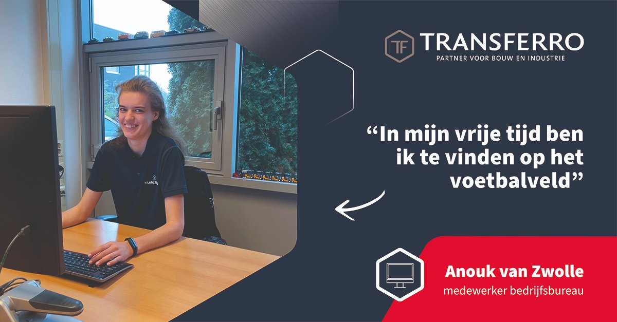 TransferroBV's tweet photo. Even voorstellen

Maak kennis met Anouk van Zwolle. Ze is begonnen bij Transferro als stagiaire en inmiddels werkzaam als medewerker Bedrijfsbureau. Benieuwd naar wat Anouk zoal doet? Lees dan hier verder:

https://t.co/OSr5zxUF9E

#Zwolle #Hessenpoort #Transferro #vacature https://t.co/ZC8TcAzAfv