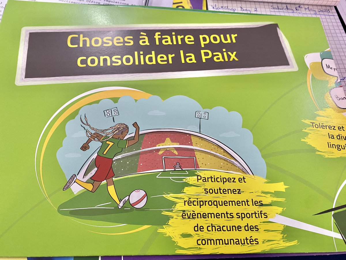 SandyRoseegbe51's tweet photo. Community Engagement with the Field Guide .
Workshop day 2.
#WeStand4Peace
#FieldGuideCameroon
#PeaceBuilding
#Act4Peace
#HateFreeCameroon
#UnCameroonSansHaine
#Pennotgun
@DefyhatenowWCA
@DefyhatenowEA
@defyhatenow https://t.co/KNjNKESjk9