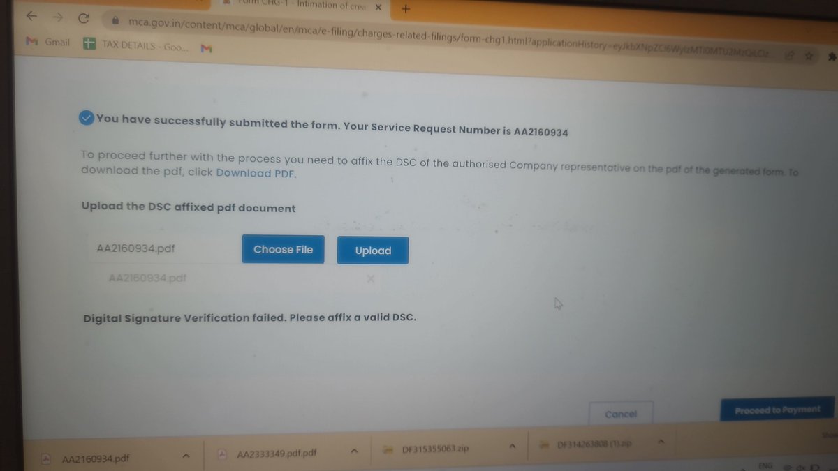 caamit123's tweet photo. @MCA21India @nsitharaman @FinMinIndia same error since last 4days https://t.co/T3EWczAKJB