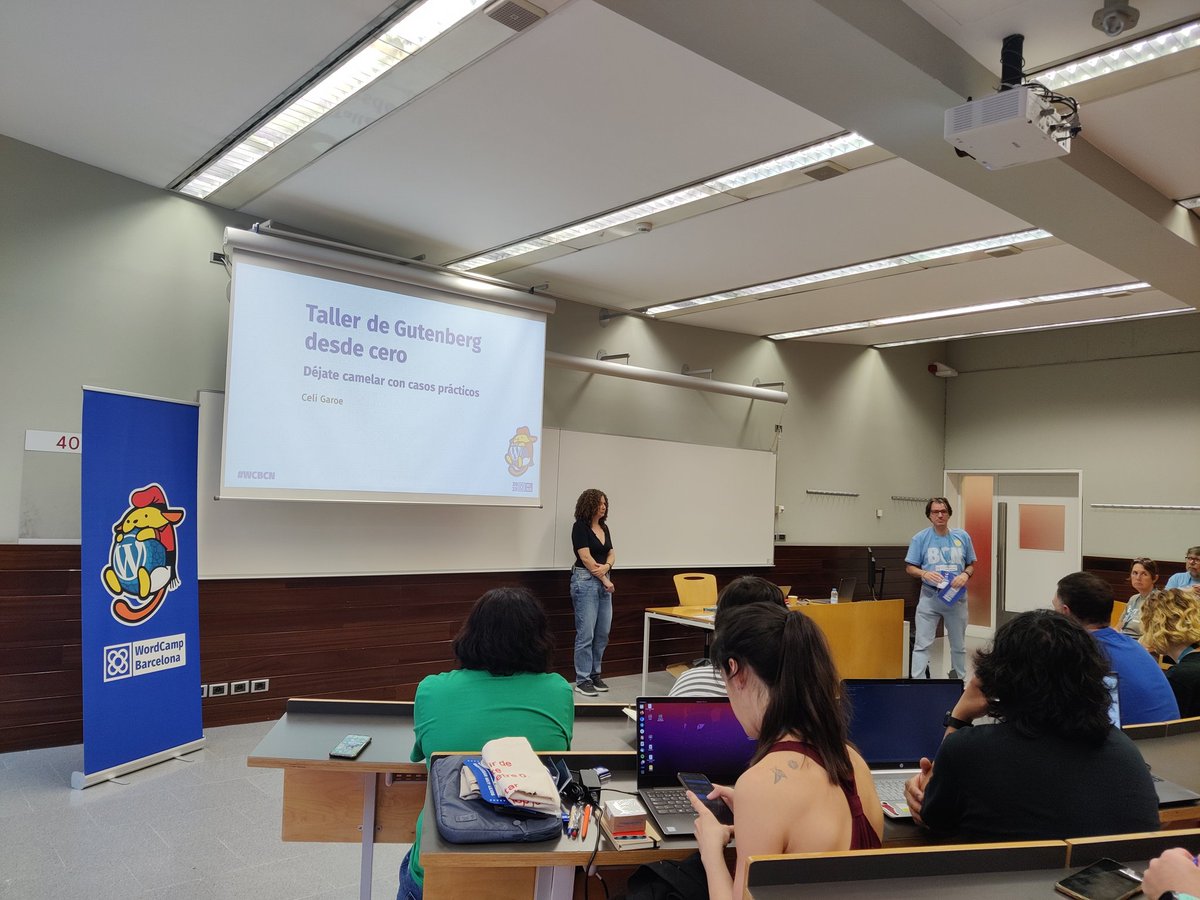 Marta Torre (🌈 She/Her) 💢💜🏳️🌈🏳️⚧️ (@martatorredev) on Twitter photo <a href="/CeliGaroe/">Celi Garoe</a> empieza su taller de #Gutenberg. Imprescindible taller sobre para empezar con el editor de bloques.
#WCBCN <a href="/WCBCN/">WordCamp Barcelona</a> <a href="/CeliGaroe/">Celi Garoe</a> empieza su taller de #Gutenberg. Imprescindible taller sobre para empezar con el editor de bloques.
#WCBCN <a href="/WCBCN/">WordCamp Barcelona</a>