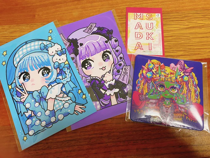 作品を展示させてもらってるマジェルカさんに行ってきました 作ってもらったから自分のコースター買っちゃったワラ  吉祥寺ではやっぱり浮いてるけど自分の作品はカワイイからよし  明日までですー!  #MADASUKI