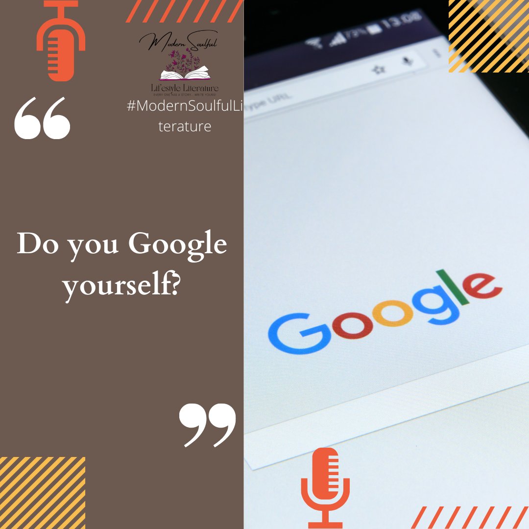 SoulLiterature's tweet photo. Good morning #WritingCommunity 
" Do you Google yourself? " 
#FreewriteFriday
 #modernsoulfulliterature #modernsoulfulbooks #goddessdortheabooks #authors #author #writers #books #writer #writing #writingcommunity #writerscommunity #authorlife #writerslife #reading #book... https://t.co/SXRTqABW31