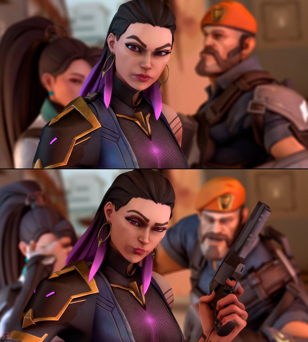 CiitarNest's tweet photo. - Your "daughter" calls me mommy too.

#Valorant 
#Fade 
#Neon
#Reyna 
#Sage
#Brimstone
#FadeShock 
#SFM https://t.co/6rnSdUsDAR