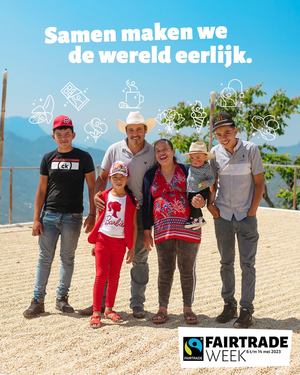 FairtradeNL's tweet photo. Yihaa, het is #FairtradeWeek 🥳! Supermarkten, bedrijven en merken promoten deze week hun Fairtrade producten én vrijwilligers organiseren allerlei activiteiten om te laten zien hoe belangrijk eerlijke handel is. Doe jij ook mee? Wantehh.. alleen samen maken we de wereld eerlijk! https://t.co/yBtaw8gyqz