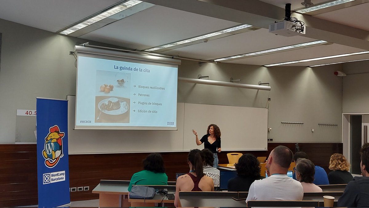 Vicente Medina (@medivec) on Twitter photo 🚀 Genial charla de <a href="/CeliGaroe/">Celi Garoe</a> "Taller de Gutenberg desde cero: déjate camelar con casos prácticos" en la #WCBCN 🚀 Genial charla de <a href="/CeliGaroe/">Celi Garoe</a> "Taller de Gutenberg desde cero: déjate camelar con casos prácticos" en la #WCBCN