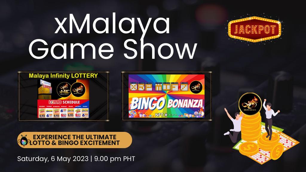 📌 <a href="/MalayaInfinity/">Malaya Infinity</a> Weekend Gameshow;

💎 Malaya Infinity BINGO
♾️ Malaya Infinity Lottery
Purchase any of this NFT'S to participate and had a chance to win #xMalaya tokens &amp; XRP

Lotto and Bingo NFT'S are 20 XRP only and you can use it for 1 month..
for more chances of winning