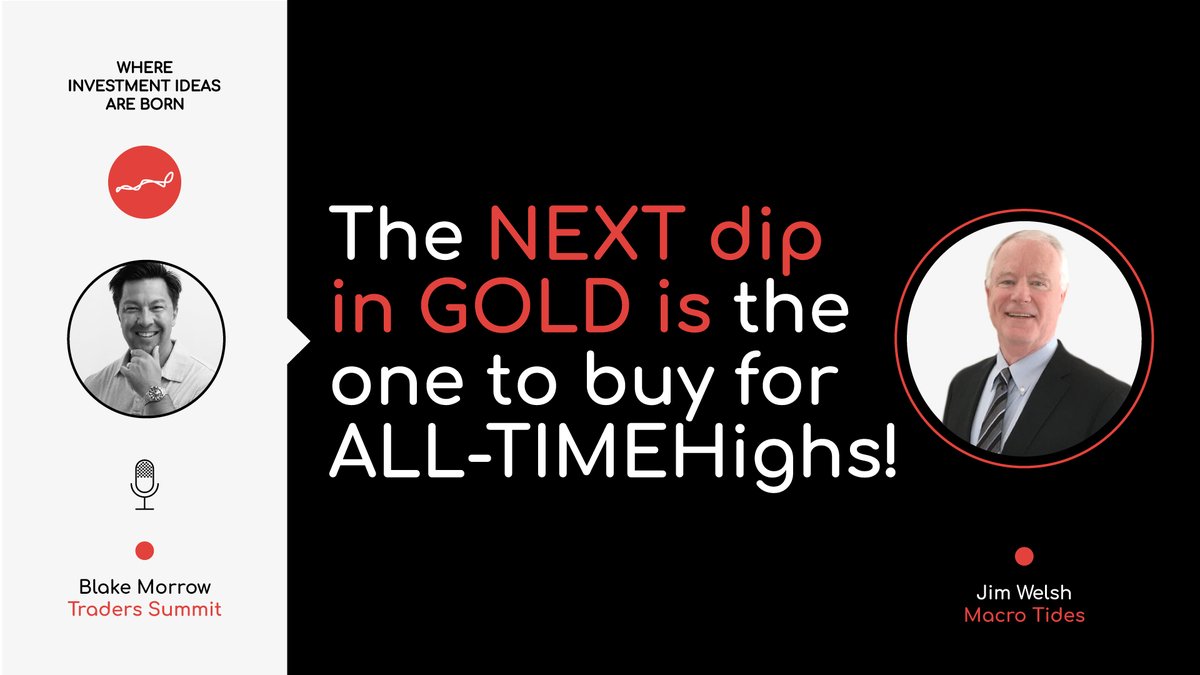 Traders_Summit: 'The NEXT dip in GOLD is the one to buy for ALL-TIME Highs!'

Latest interview with Jim Welsh @JimWelshMacro - link here: youtu.be/i1a84YdRrMc

#Markets #Analysis #Trading #Gold #JimWelsh #XAUUSD #TradersSummit