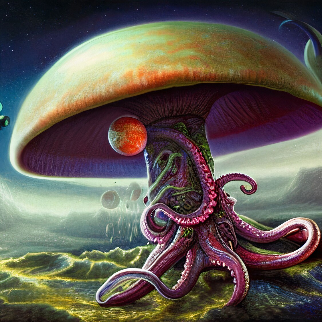 GarulMazul's tweet photo. 🔥🐙BURN OCTOSHROOMS, BURN!🍄🔥
More Octoshrooms has been burnt and recalled to the void.
👀You can still find some on 
https://t.co/PR9LEflS2F
#Vefam #nftcollection #Nftcommunity #NFT @worldofv_sales #VNFT #Vechain #WOV https://t.co/HLTCmCuves