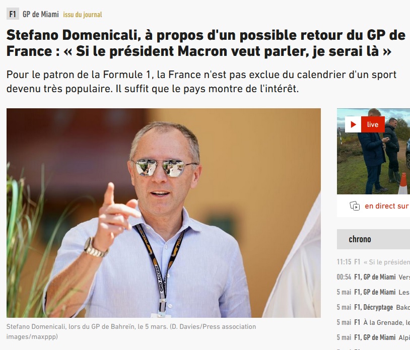 XaviMcBeal's tweet photo. J'espère qu'on ne va pas commettre l'erreur de faire revenir la F1 en France.
Liberty Media organise un véritable racket et c'est évidemment le contribuable français qui paiera la note.
#F1 #GPdeFrance https://t.co/JWmAGuAJpk