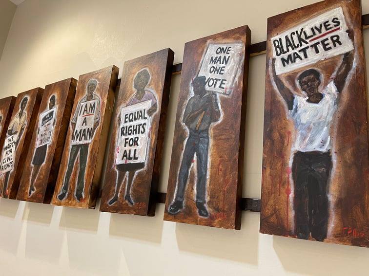 EmancipationTx's tweet photo. Artwork at the Nia Gallery on Galveston Island https://t.co/u3XzkVYIiw