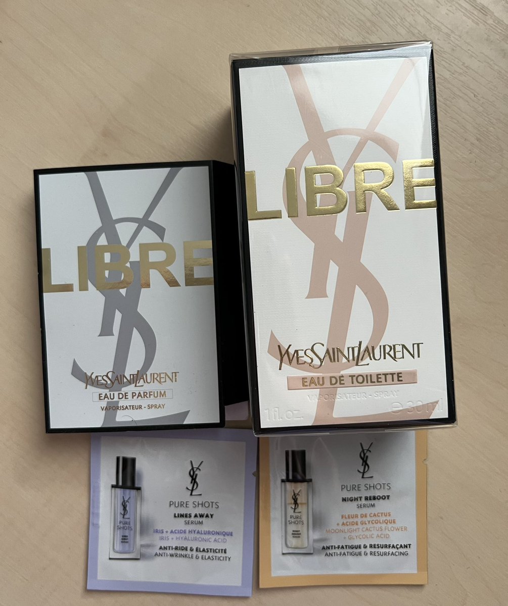 mamanongPPs's tweet photo. ขายน้ำหอม YSL ของแท้จากช้อปค่า

- Libre EDT 30ml ขาย 2000.- (ราคาเต็ม 2,550) 

✨ ส่งฟรี ได้ของแถมตามในรูปเลยค่า เดมมาได้น้า 

 #น้ำหอม #น้ำหอมแท้ #ysl #ส่งต่อ #ส่งต่อสกินแคร์  #ส่งต่อน้ําหอม #น้ำหอมysl #libre  #HowtoPerfec #ตลาดนัดอากาเซ่ #YSLBEAUTYTHXPPKRITT 
#YSLBEAUTYTH https://t.co/zsoompxx1c