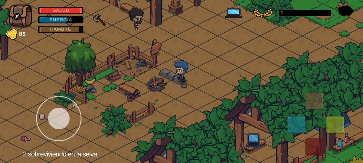 AzureStain_Game's tweet photo. @ScreenshotSatRT Estoy creando un juego RPG en plena selva del Congo. Un proyecto muy personal con un fondo de realidad. En pleno proceso de desarrollo... https://t.co/uSGywOj0Ex