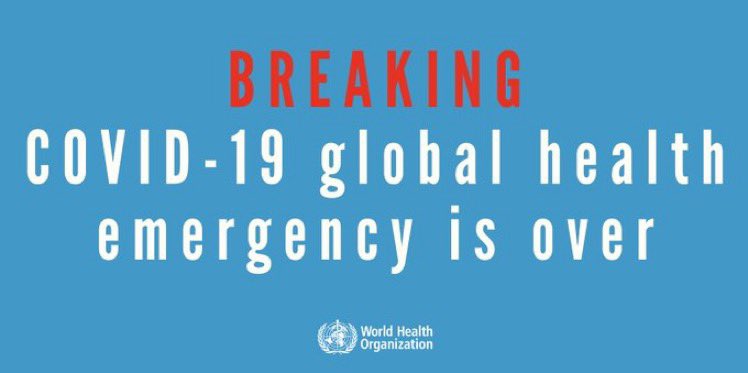ToniTrilla's tweet photo. Ayer, el DG de la OMS dijo:
"Con gran esperanza declaro finalizada la emergencia sanitaria mundial por la COVID-19.
Esto no significa que la COVID-19 no sea aun una amenaza para la salud global."
Es un paso adelante.
Gracias a todos los que lo han hecho posible!
@LaVanguardia https://t.co/x6ctbud8Mr