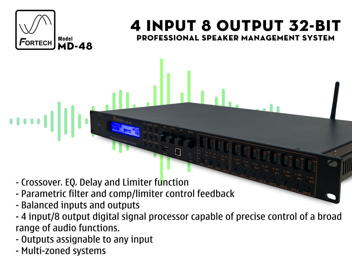 phannguyenaudio's tweet image. 𝐅𝐨𝐫𝐭𝐞𝐜𝐡 𝐌𝐃-𝟒𝟖 𝟒 𝐢𝐧 𝟖 𝐨𝐮𝐭 𝐏𝐫𝐨𝐟𝐞𝐬𝐬𝐢𝐨𝐧𝐚𝐥 𝐏𝐫𝐨𝐜𝐞𝐬𝐬𝐨𝐫 𝐃𝐢𝐠𝐢𝐭𝐚𝐥 𝟑𝟐-𝐁𝐢𝐭 𝐃𝐒𝐏 𝟏𝟔 𝐁𝐚𝐧𝐝 𝐄𝐐 𝐄𝐪𝐮𝐚𝐥𝐢𝐳𝐞𝐫

#vangso #driverack #fortech #mixerdriverack #mixerfortech #driverackfortech #mixer4in8out #driverack4in8out