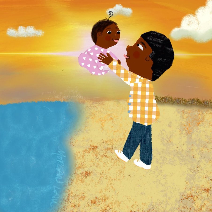 MorganCreates's tweet photo. Good morning 🌞 rise and shine ✨
I loved creating this warm moment between father and daughter. This is #sunshine to me ☀️
Thanks to @faithpray7 and @momisdrawing for the sunshine prompt for #drawingbabiesweek ⛅️
#collage #kidlitart #childrenbooksillustrations #kidlit https://t.co/6z7b3QPFDl