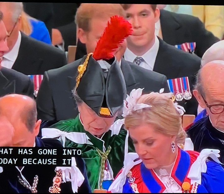 judi_young's tweet photo. Long live the feather! 😂😂#harryisfinished #waaaagh #KingCharles #KingsCoronation #KingCharlesIII #Coronation https://t.co/PnKfXQtm9m