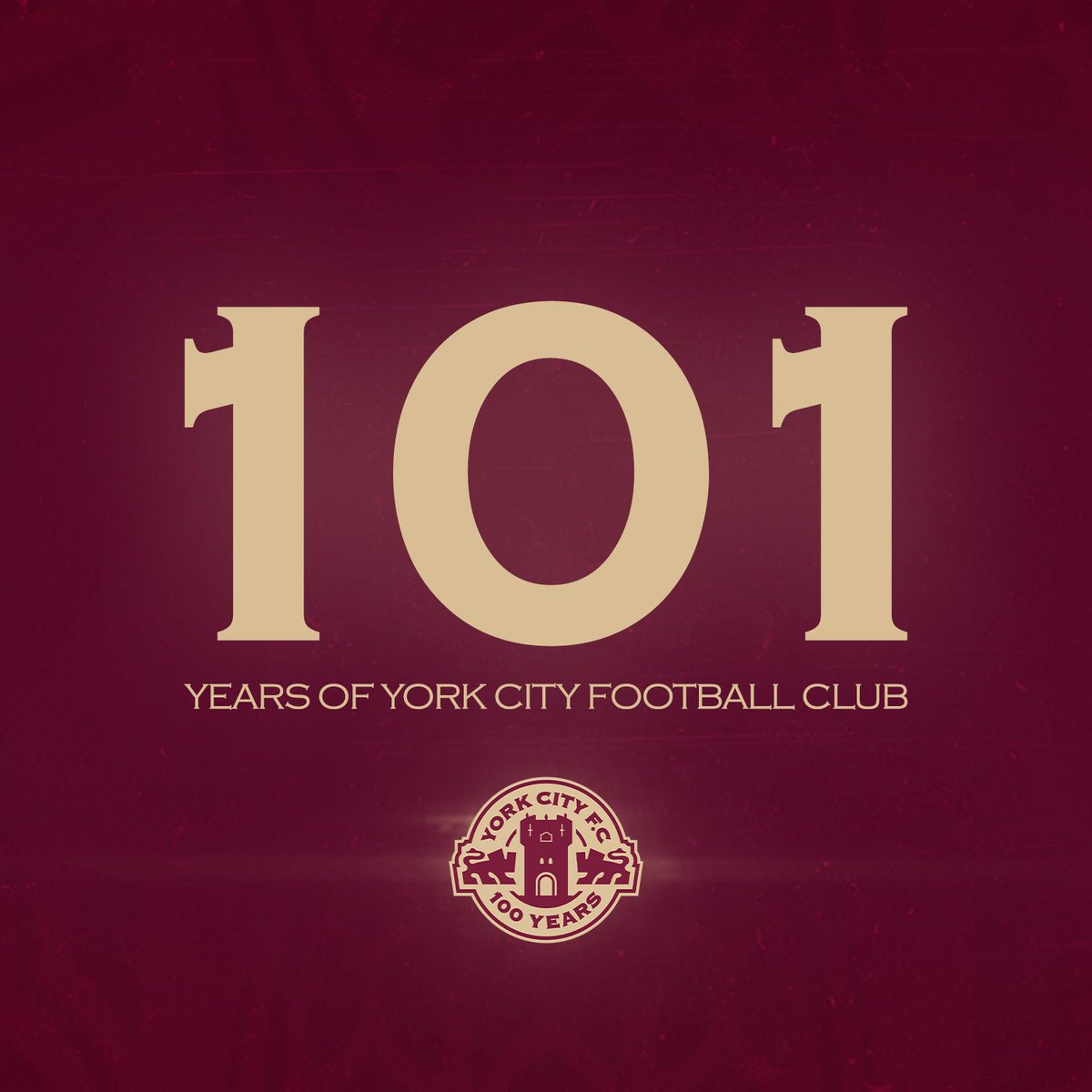 RyanBrookes23's tweet photo. 🥳 Happy Birthday to... York City Football Club!

The Minstermen turn 1⃣0⃣1⃣ years old today.

#YCFC https://t.co/vXmTcyIHZx