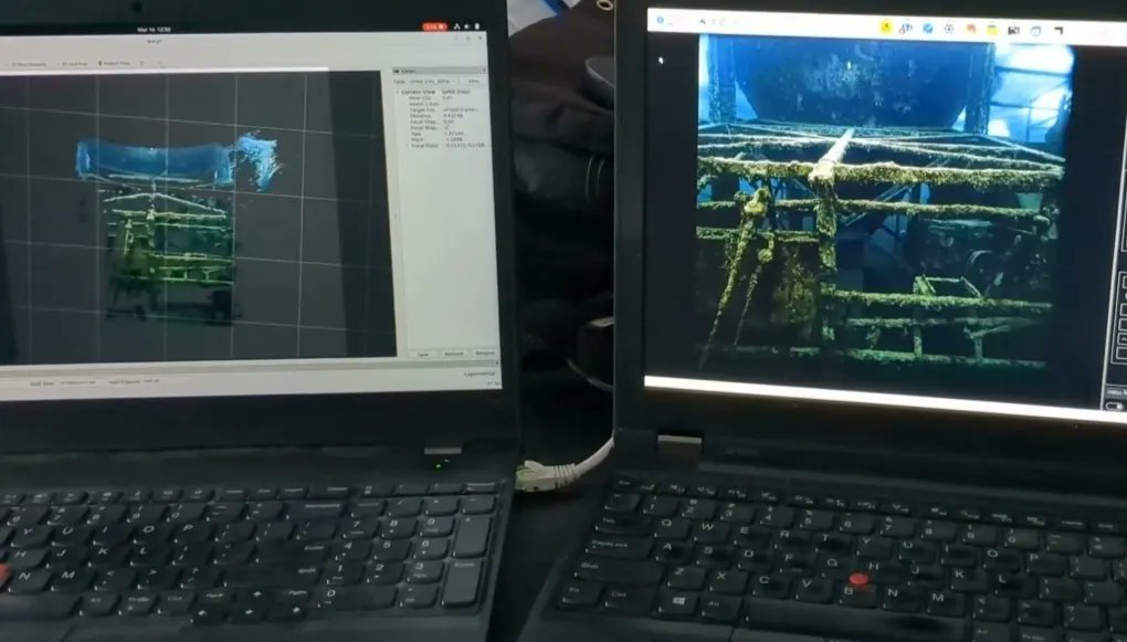juda_2019's tweet photo. 日本国内でも水中ドローンを活用した水中撮影対象物の3D化の技術と手法には注目されてきています。
voyis社はリアルタイムで3D生成が可能なカメラを公開しています。今後のこうした技術は要チェックです。
https://t.co/YN5oSoECa0
 #水中ドローン安全潜航操縦士  #voyis #videoray  #可視化 #defender https://t.co/FZAKIvDYz5