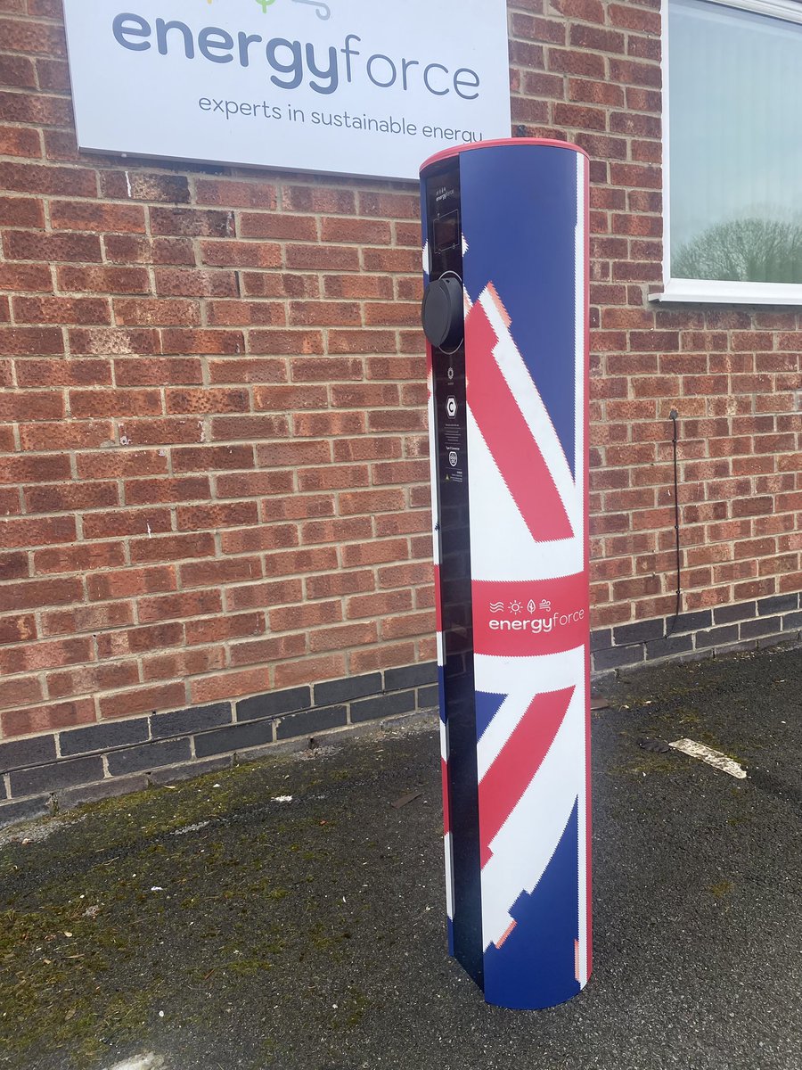 EnergyForceLtd's tweet photo. To celebrate HRH Coronation we have created a one off electric vehicle charger design based on our very popular Vertical Charger. 

Where would this look great installed?

#Coronation  #HRH #RoyalFamily #ElectricVehicles #Sustainability #UnitedKingdom https://t.co/ahtOFsVidx