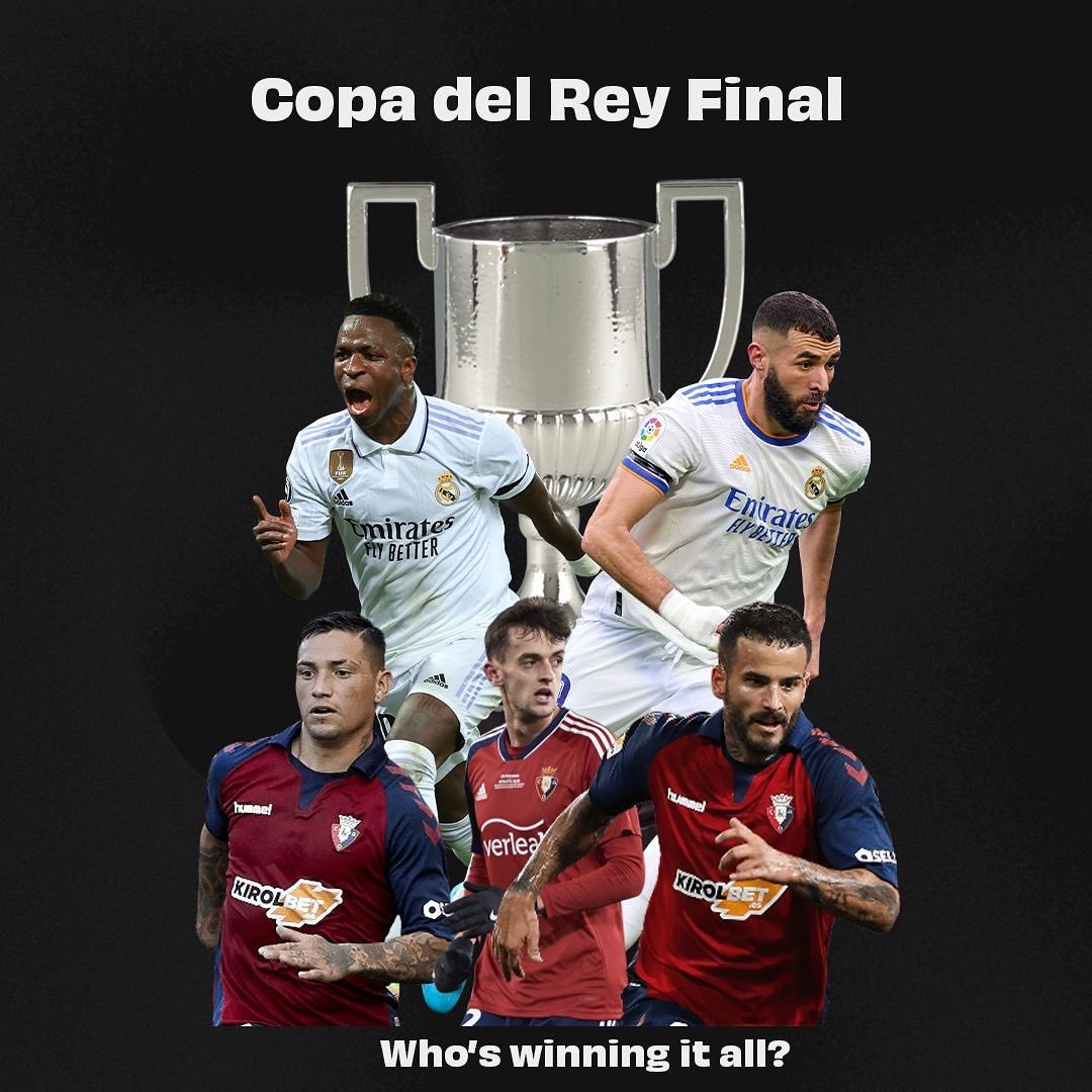 This weekends football fiesta ⚽️

Will <a href="/mancity/">Manchester City</a> continue their march to the title? 🏆 

Can <a href="/realmadrid/">Real Madrid C.F.</a> seal the Copa del Rey? 🏆

#PremierLeague #LaLiga #mancity #RealMadrid