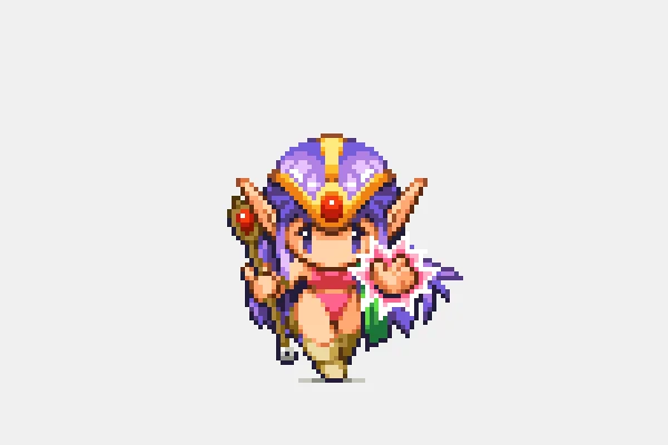 [ゲームボーイ] 魔界塔士Sa・Ga エスパーギャル #SQUARE #ドット絵 #pixelart