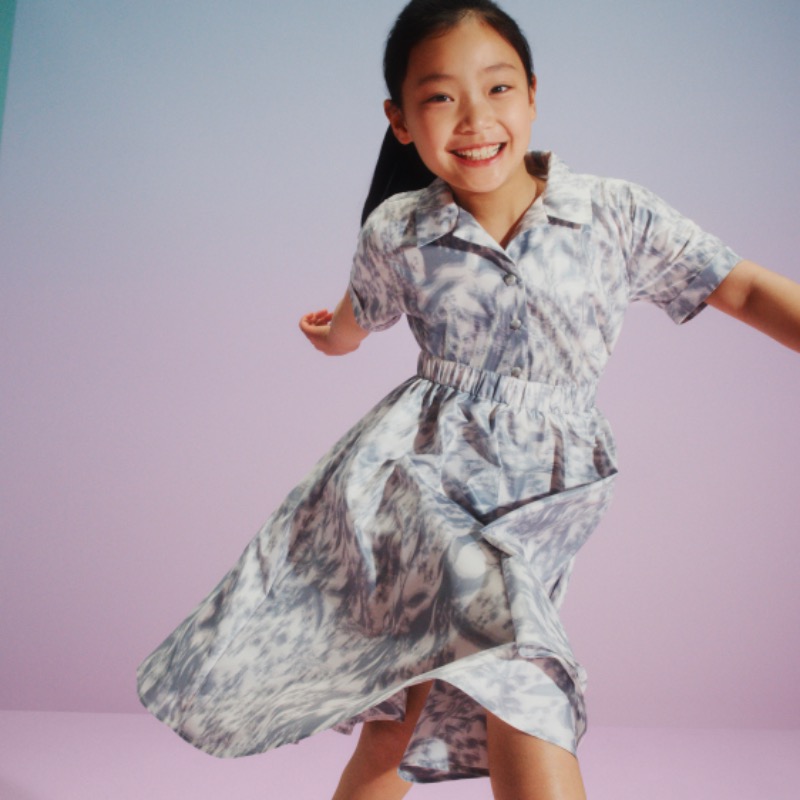 Dior's tweet photo. A sweet ode to the lucky charm lily of the valley. 

Get swept up in the 'White Bell' universe from the latest #BabyDior collection by Cordelia de Castellane with each piece imbued with House codes. Tap on the card for more joyful styles.