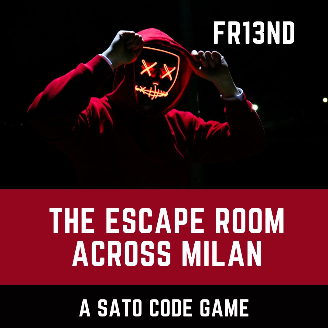 📣 A new Sato Code Game in Milan 📣
There is a reason why the darknet is called so. There are many shady characters on the darknet.
But this should be an easy one: The job is to pick up a package for a hacker named FR13ND. This can’t be difficult or dangerous..