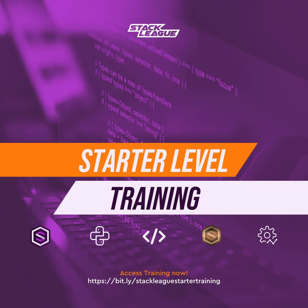 StackLeague's tweet photo. Ready to become one of the #StackLeague top players?

Start with the FREE Starter Level Training and get practice assessments that will help you develop the programming skills you need to succeed!

📌 Take the training now at https://t.co/gMiSvS5ZgU https://t.co/Thikoyh0T6