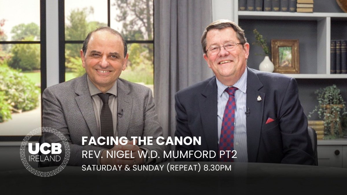 ucb_ireland's tweet photo. Coming up this evening, J.John is again joined by the Rev. Nigel W.D Mumford, a former Royal Marine, now a priest. This week they talk about healing.
👉 Saturday and Sunday (repeat) at 8.30pm.
👉 To listen, download our UCB Ireland App
@Canonjjohn #JJohn #healing https://t.co/bRZBt6eGQX