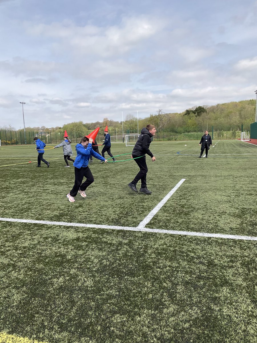 islwynsrb's tweet photo. Cynon enjoyed spending time in the fresh air with Sirhowy this week,taking part in the Royal Games,a PE session adapted for the theme of the week.the biggest smiles came from the relay race ‘All the King’s Horses’! #dontask #themedlearning #coronation #teamworkmakesthedreamwork https://t.co/1aeYWdZvRN