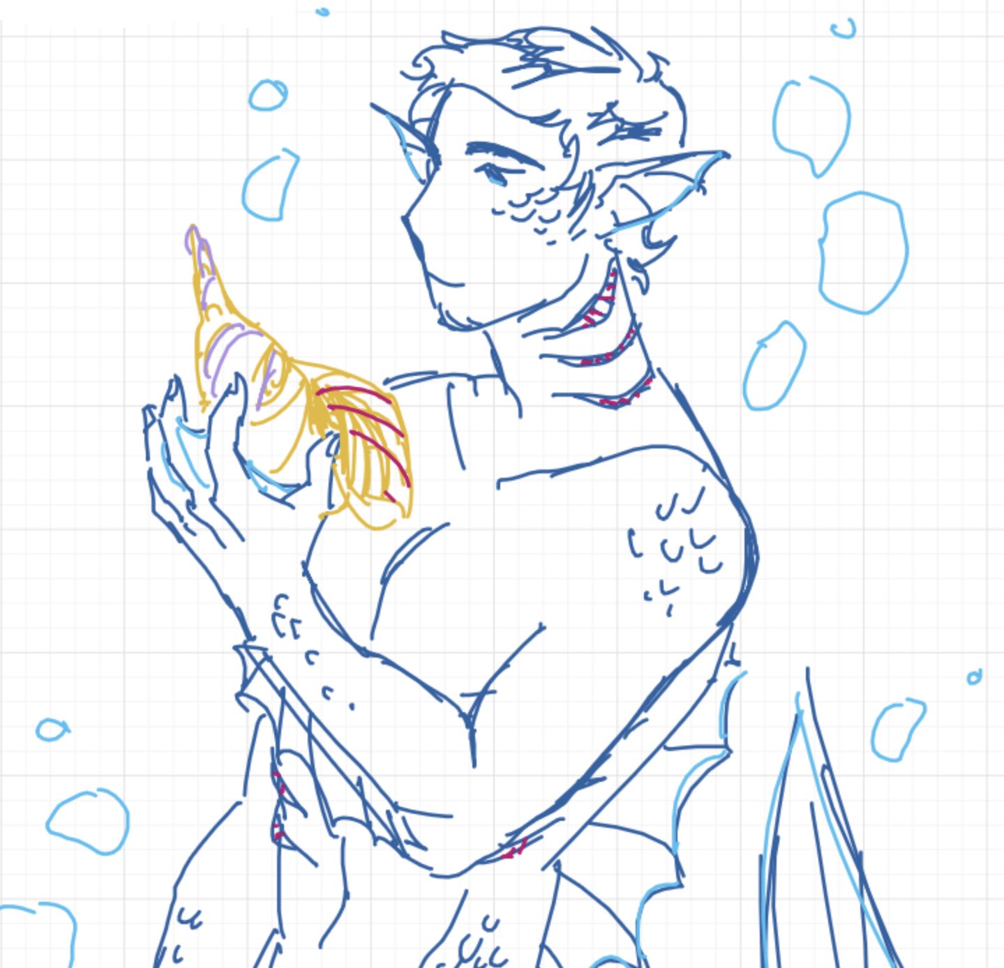 shiver on X: man i love drawing merfolk #tsp #tspstanley   / X