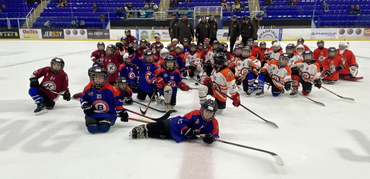 EIHAShowcase23's tweet photo. Here is a look back to a few pictures from yesterday.  We had over 150 players join in our Mites, Mighty Mites and England girls Showcase event. https://t.co/p7z6kEMAoA