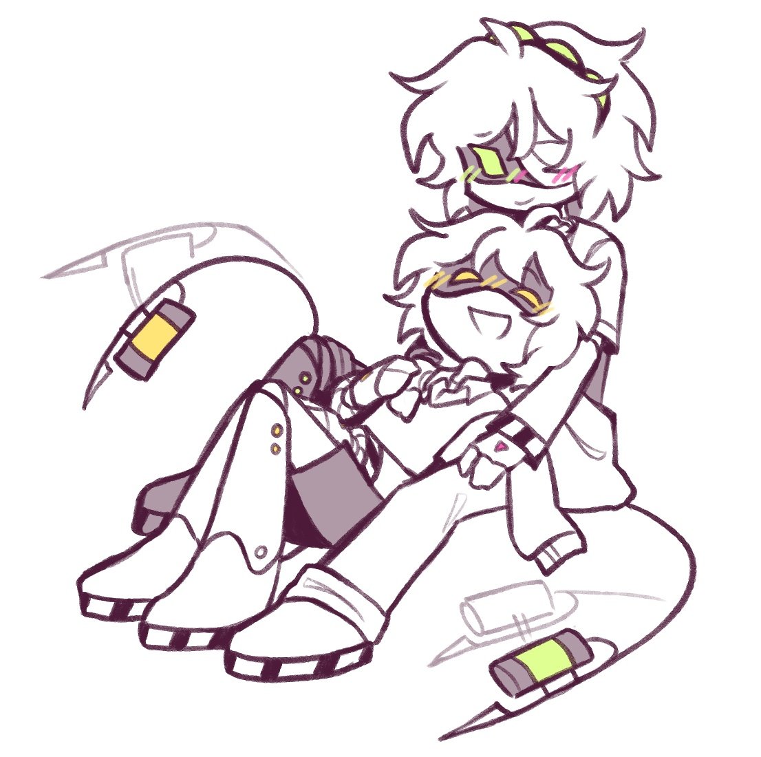 Drawing these two to get myself motivated so I can go back to work ‼️‼️💥💥💥