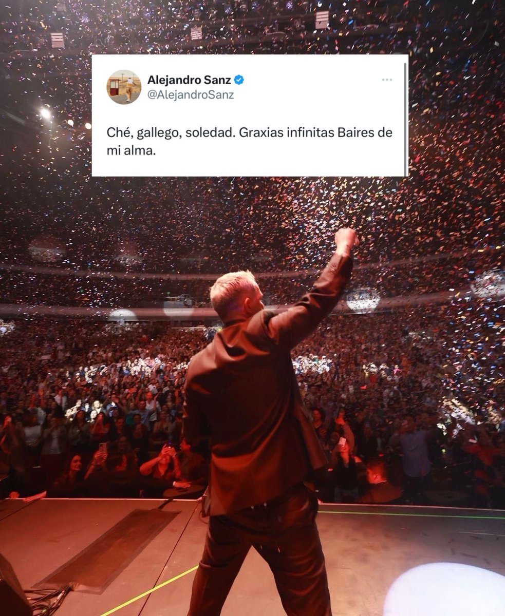 ASanz_USA's tweet photo. From #twitter :
Ché, Galician, loneliness. Thank you infinite Baires of my soul.
#REDUSA🇺🇸,
#AlejandroSanz Official #FanClub in #USA
#Sanz #Sanzero #Fams #usaclub
@AlejandroSanz @ASanz_USA https://t.co/Jy79jVOfrq