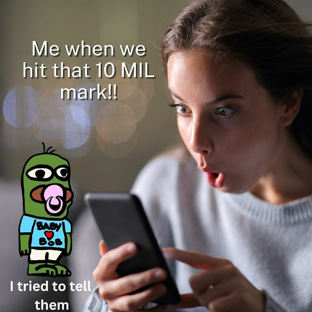 bbobtoken's tweet photo. Congratulations daddy reached 10M our goal today is 1M!
$BOB $BBOB https://t.co/yQTRvmW9ft