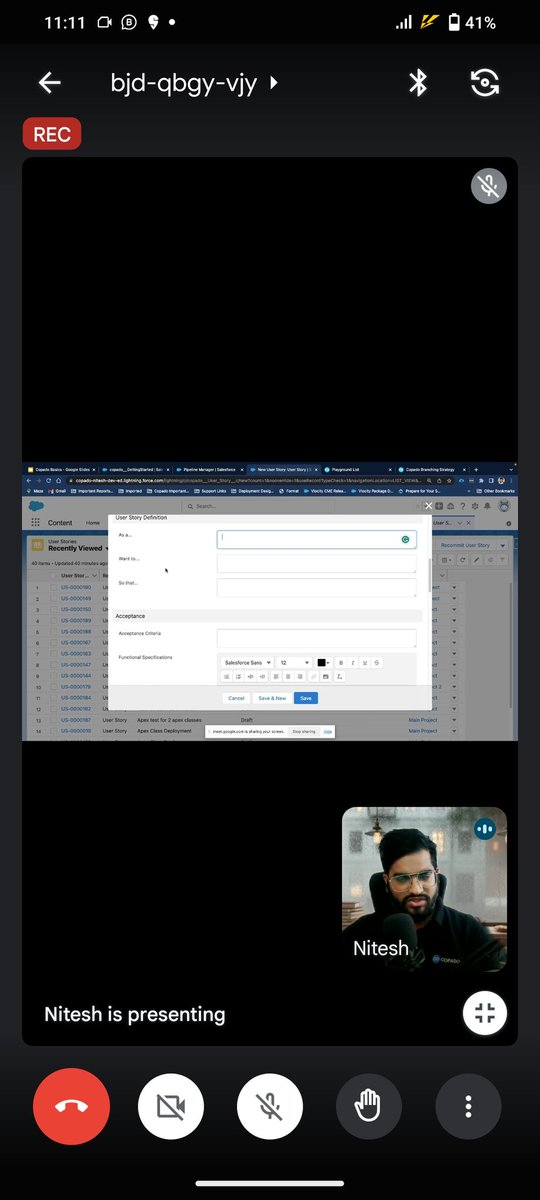 Abhi_mishra1996's tweet photo. Demo for how to create user Stories.

#copado 

#CopadoCommunity,#CopadoBLR #CopadOJAI #Copado #CopadoUserGroups 

@abhinavguptas 
@iKishorebt 
@gauravkheterpal 
@tarungupta051 
@AndrewDavis_io 
@nitssnatha https://t.co/sTmoGWW6Eb