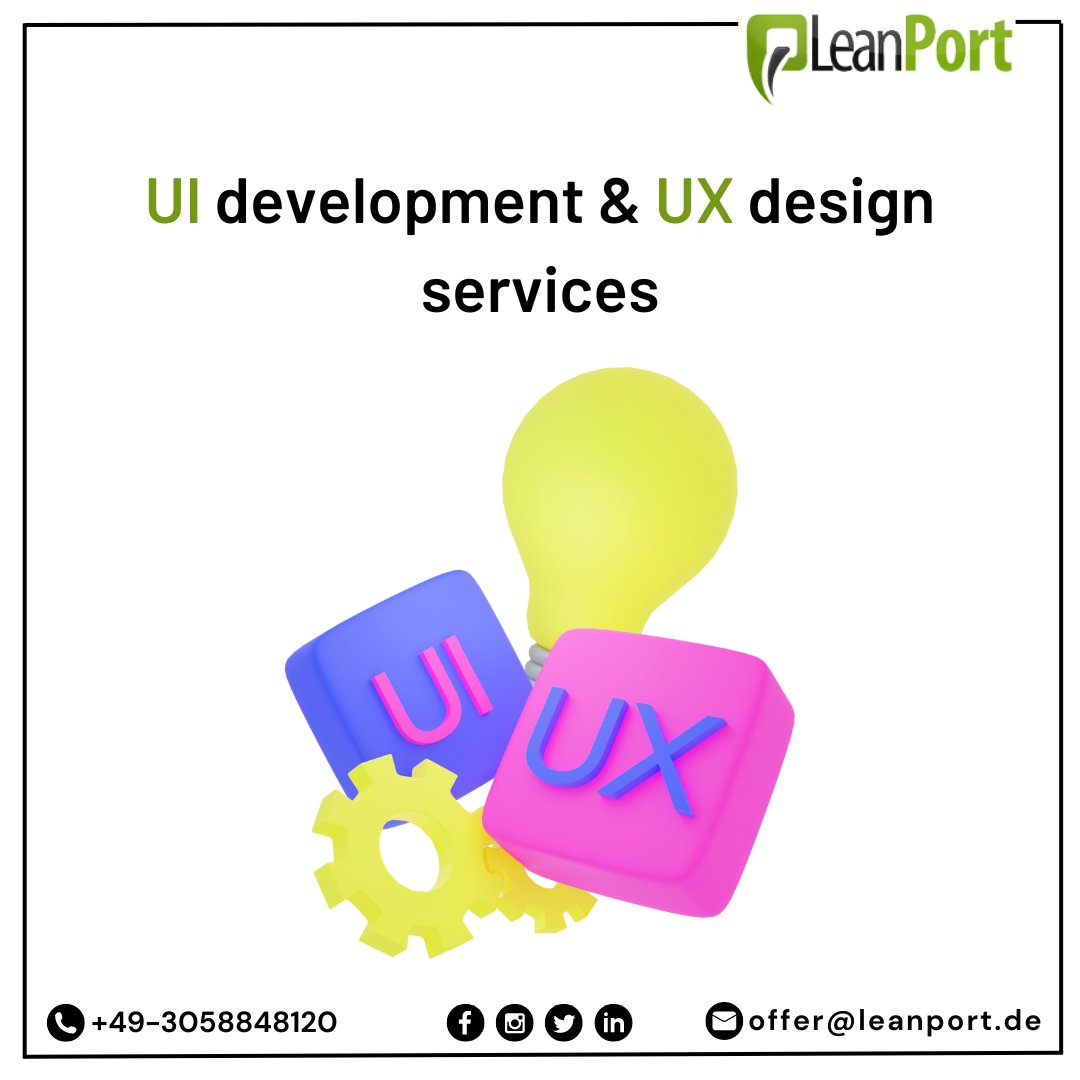 LeanportDigital's tweet photo. Ui development and UX design.
UI development and UX design are both important aspects of software development, particularly when it comes to creating user-friendly and effective applications.
for more information visit us at: https://t.co/k2Zr2zKxUu
#uidevelopment #leanport https://t.co/jAyZQGkScM
