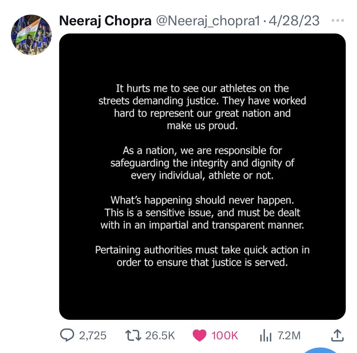 SumitDeswal09's tweet photo. @Bitt2DA @narendramodi @Neeraj_chopra1 https://t.co/xkJy0tC5IX
