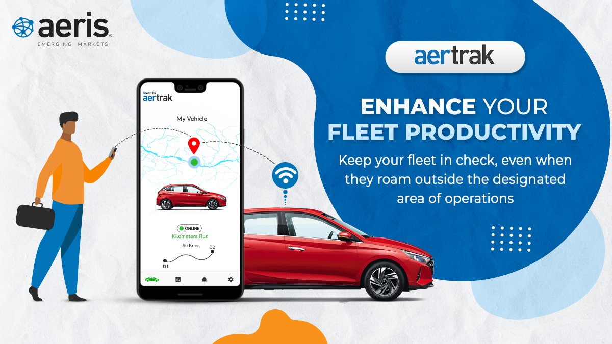 Aeris_EM's tweet photo. Keep your fleet safe and secure with the Aeris AerTrak Vehicle Tracking Solution. With geofencing, you can mark a location of interest, which ensures that your vehicles don't venture out of the earmarked areas.
#Internetofthings #IoT #AerisIndia #automobiles #Aerissolution https://t.co/dnI2A6Q6ZV