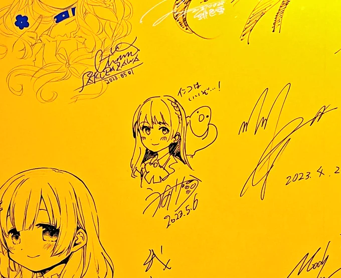 絵師100人展サイン会ご来場ありがとうございました…! 久々すぎて緊張したー