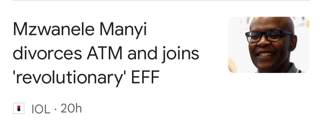 MrTrueOrFalse's tweet photo. #KingdomHumor

And I tell you this, whoever divorces his political party and marries another political party commits political adultery - unless his political party has been unfaithful
#Matthew19vs9

Was @ATMovement_SA unfaithful to @MzwaneleManyi

📷 @IOL https://t.co/NFeIDWvRA9