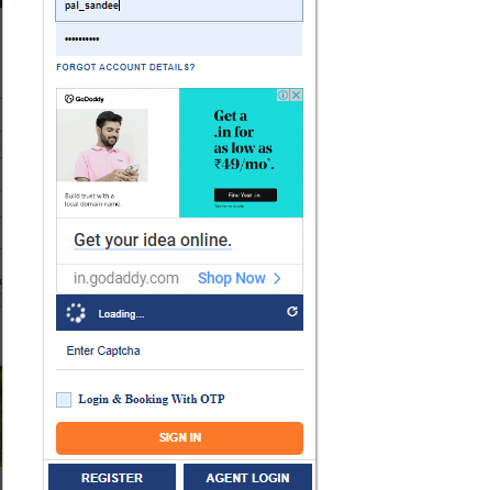 sk36126's tweet photo. @IRCTCofficial my transation is succesfull but irctc page not working what the bad sarvice please improve your website 

@CASHeApp 

and also redding the captcha https://t.co/6O6dk2uAsa