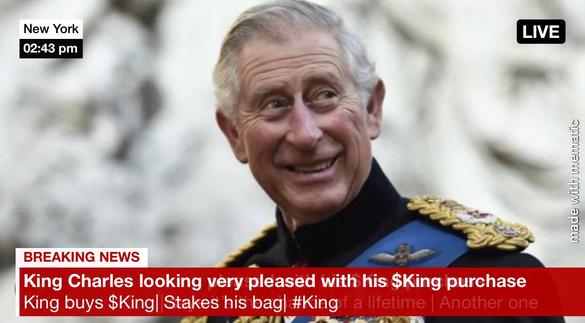 hodlcrypt101's tweet photo. @gordongekko GM ! @kingfinance having a nice pump this weekend, $KING is killing it 
#KingCharlesCoronation today , we're getting exposure 🔥💪
Community is pushing hard, top gainers incoming 
#kingfinance #king #altcoins https://t.co/xSU47OizVX