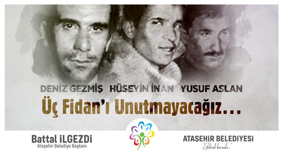battalilgezdi34's tweet photo. "...Üç yürek, üç fidan, üç güzel insan
Devrimin üç gülü dillere destan
Deniz'im ol, Yusuf'um ol
Yoldaşım ol, Hüseyin'im ol..."

Ömürlerinin baharlarında ülkemiz için mücadele vermiş 51 yıllık hasret onlar...

#DenizGezmiş #Hüseyinİnan #YusufAslan 

#6Mayıs1972 #DarAğacında3Fidan https://t.co/NXMqN4sk6Z