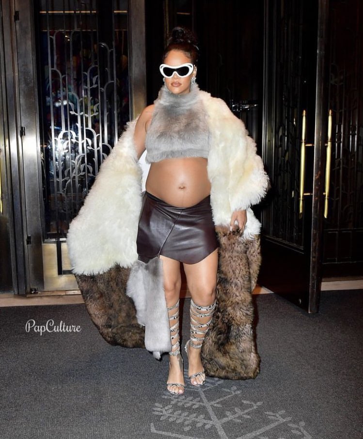 Rihanna’s street looks in NYC (so far), May 2023.