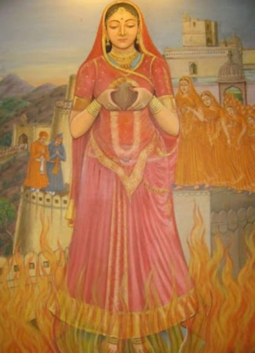 Mayuromjisharma's tweet photo. धन्य धन्य वो क्षत्राणी, जिनको वैभव ने पाला था। 
आ पड़ी आन पर जब, सबने जौहर कर डाला था।

रायसेन किले में जौहर भारतीय इतिहास का एक दुःखद पृष्ठ है। आज ही के दिन ���ाजपूत वीरांगनाओं ने अपने सम्मान की रक्षा के लिए प्राणों की आहूति दी थी।

सभी वीरांगनाओं को नमन करता हूँ।
#FlamesOfBravery https://t.co/NhMG0b1NeS