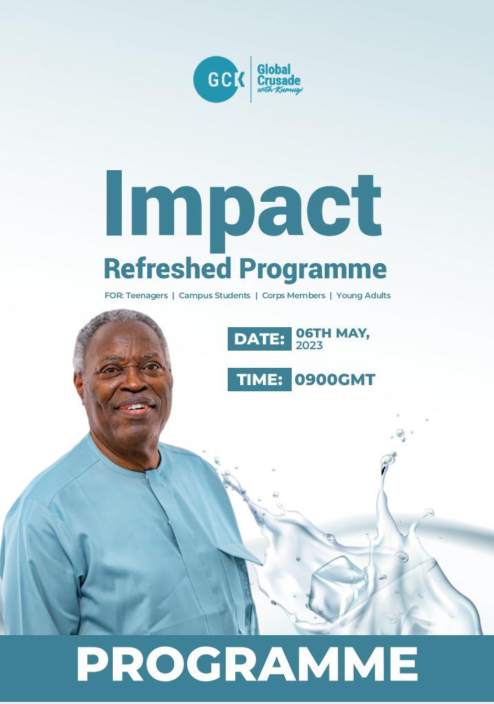 elijahakhab's tweet photo. Another IMPACT Refreshed Programme holds today, Saturday, 6th May 2023 and it is specially organized for Teenagers, Campus Students, Young Professionals, and Corps Members.
Time: 9 am prompt
Don't come alone, invite your friends, schoolmates, and colleagues.
#IMPACTRefreshed https://t.co/eNB57NOHxc