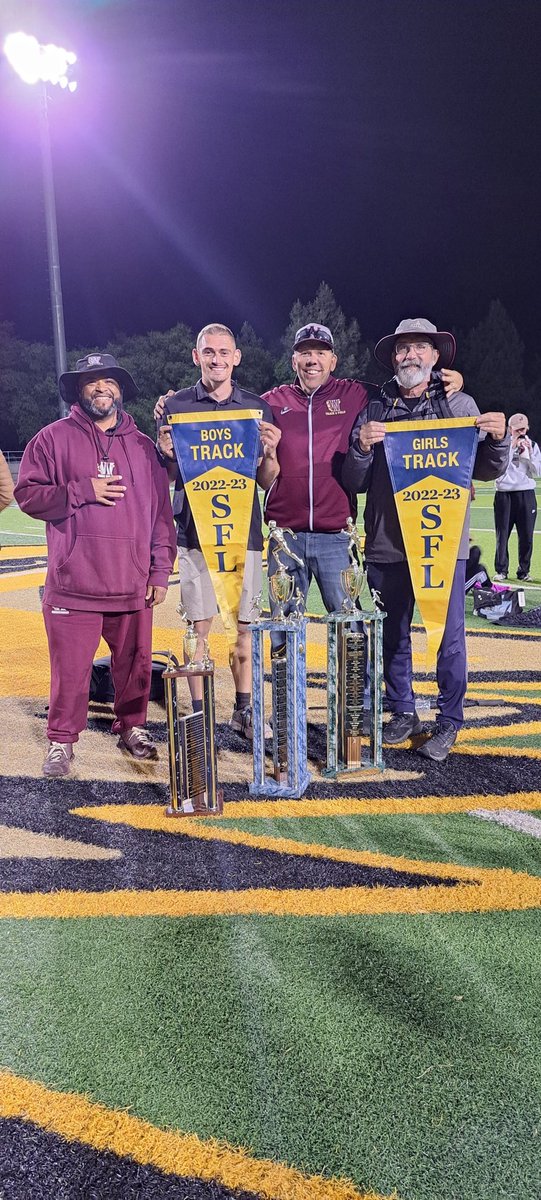 CoachButler25's tweet photo. @whitney__TF is the 2023 SFL Varsity Boys, Girls, and JV Boys Champions! 3 Peat for the girls. 2nd in 3 years for Varsity Boys and surprise Champs for JV Boys! @WhitneyCats #WhitneyTrackAndField #WhitneySprinters #WhitneyDistance #WhitneyJumpers #WHSUnleashed #WhitneyThrowers https://t.co/B5sLsTeCpa